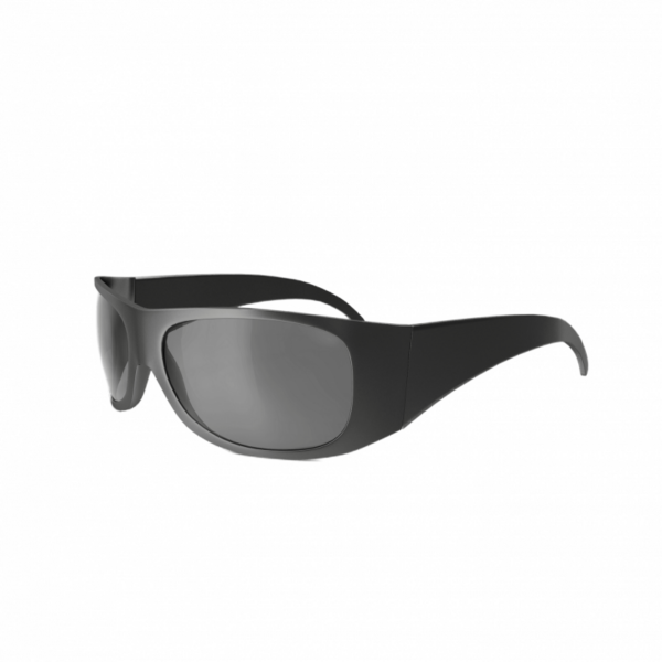 Wrap-Around Black Goggles